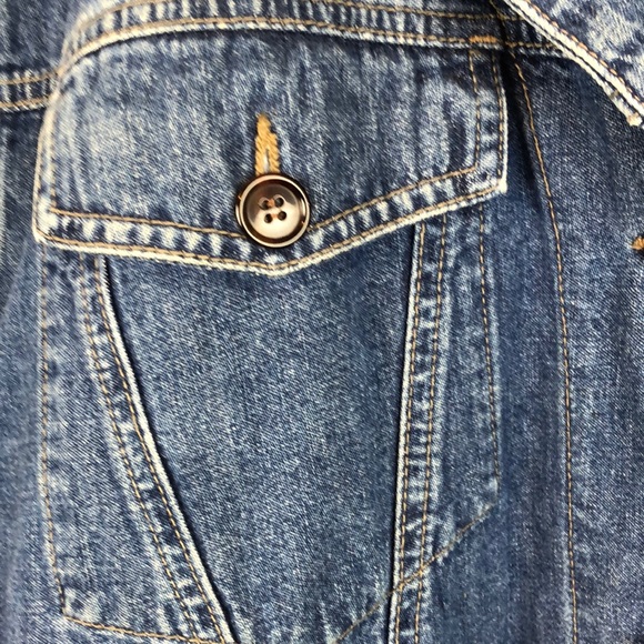 Women’s French dressing jean jacket coat size 8 - Picture 6 of 6